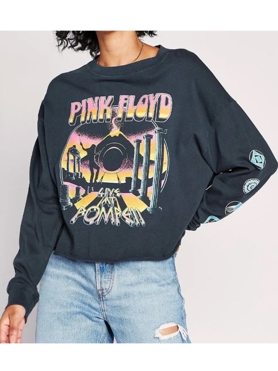 Pink Floyd Tops - Daydreamer Pink Floyd Pompeii Long Sleeve Crop Vintage Tee